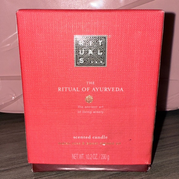 The Ritual of Ayurveda Scented Candle Indian Rose & Sweet Almond Oil | NEW Unlit - Picture 2 of 10